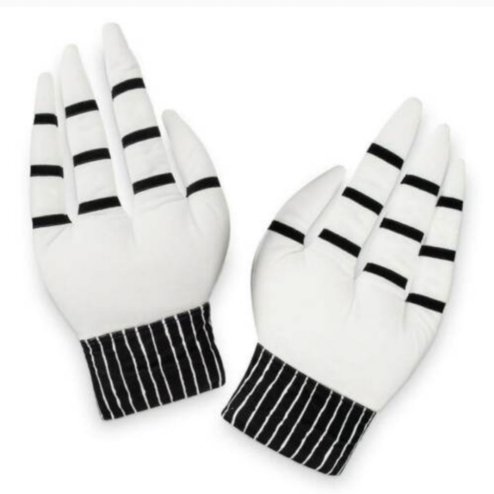 Jack Skellington costume mitts